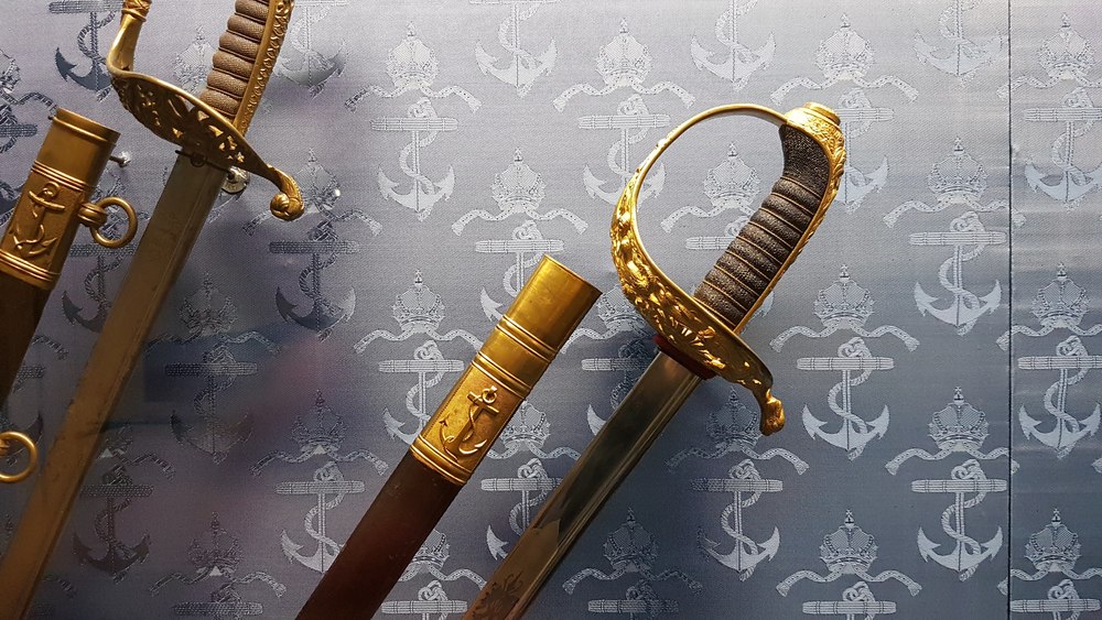 Navy officers' swords