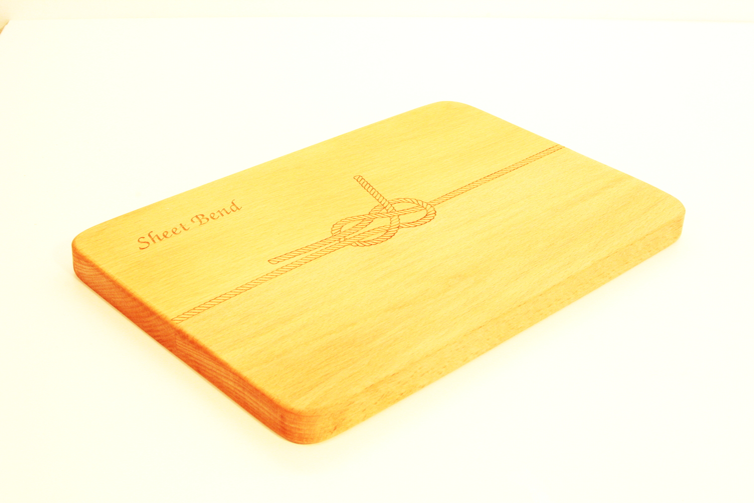 Cutting Board with Sheet Bend engraved